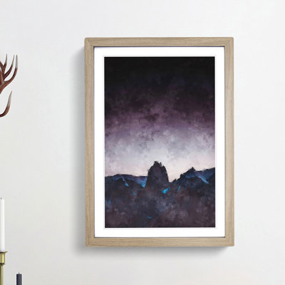 Dusky Mountains - Picture Frame Painting Print