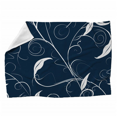Spiral Flora Cool Machine Printed Throw Blanket