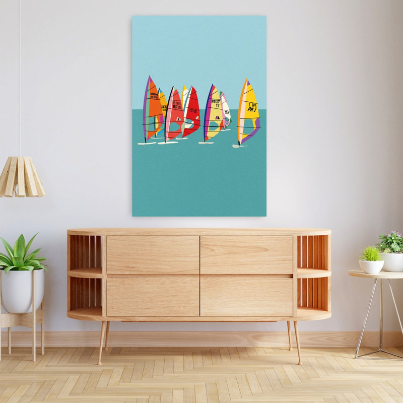 Art contemporain, art de plage, H 48 po x l 32 po