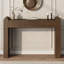 Console de 47 pouces de style minimaliste avec des bords arrondis, un canapé rectangulaire en bois pour le hall d'entrée, le salon, le couloir ou derrière le canapé-199481321