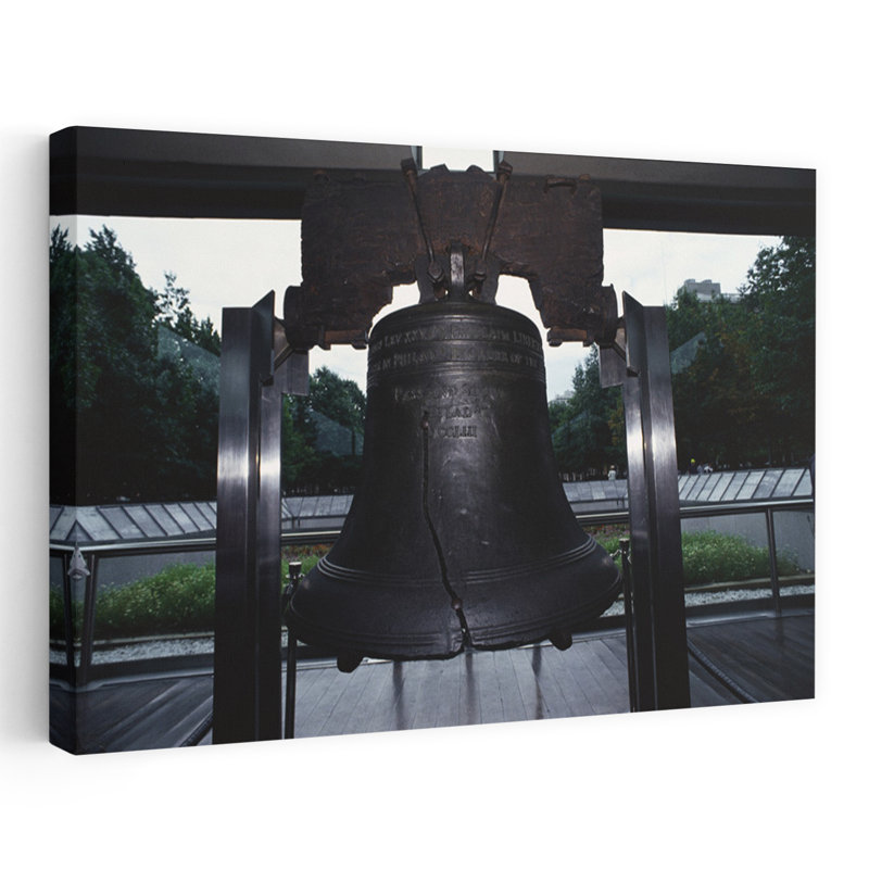 Liberty Bell, Philadelphie, PA, architecture contemporaine abstraite, art urbain, H 16 po x l 24 po