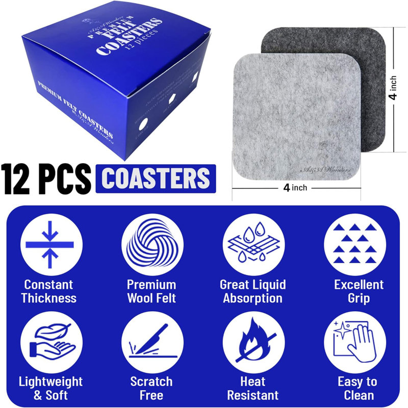 Lelania Square 12 Piece Coaster Set