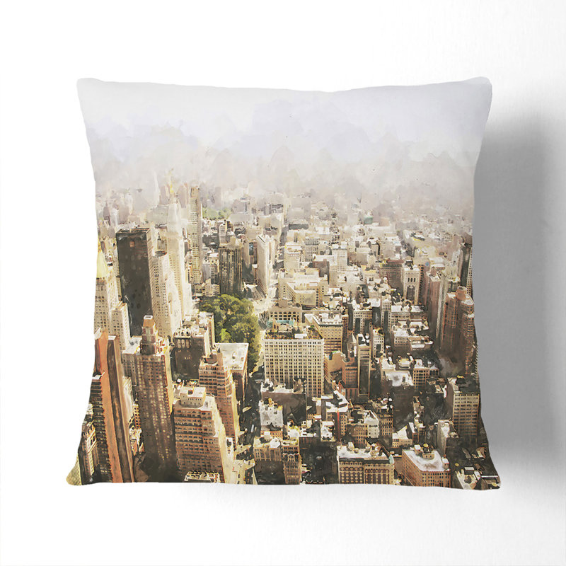 Square Throw Cushion, 40cm H x 40cm W x 15cm D