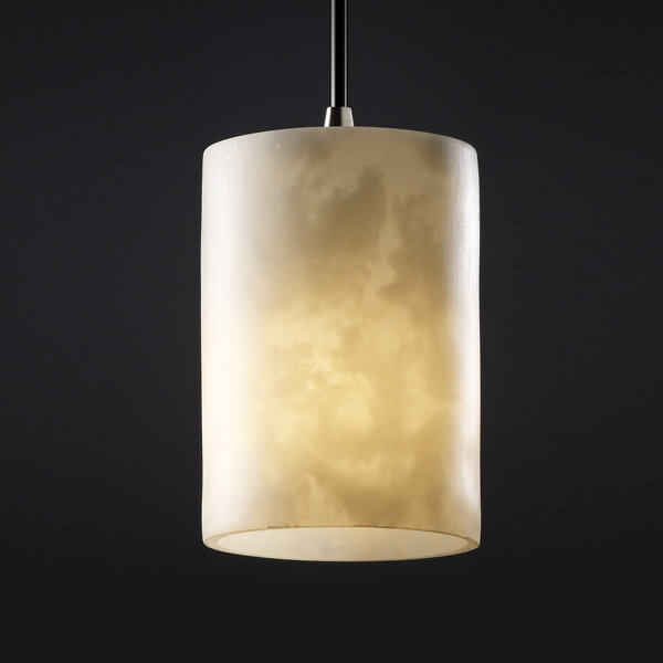 Doinel 1 - Light Unique/Statement Pendant, Brushed Nickel, Black
