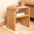 Clyde Modern Waterfall Edge Mango Wood End Table with Shelf-1046858550