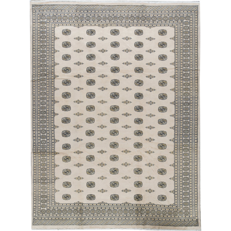 Hand-Knotted High-Quality Beige Area Rug