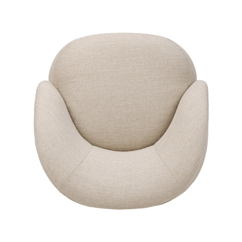 Laurrey Swivel Chair-Monte Navy, Alcala Taupe Polyester Blend