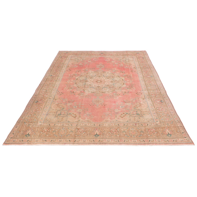 Tapis unique en laine 9 pi x 12 pi 10 po Retal