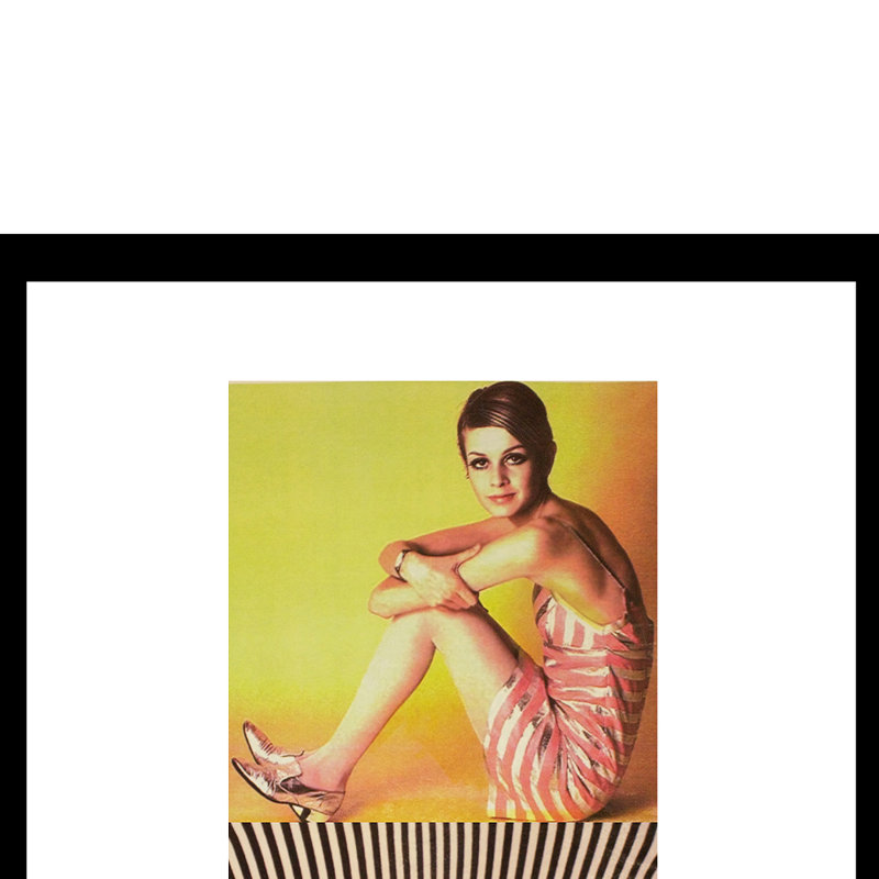 Twiggy Designer Fashion, reproduction encadrée