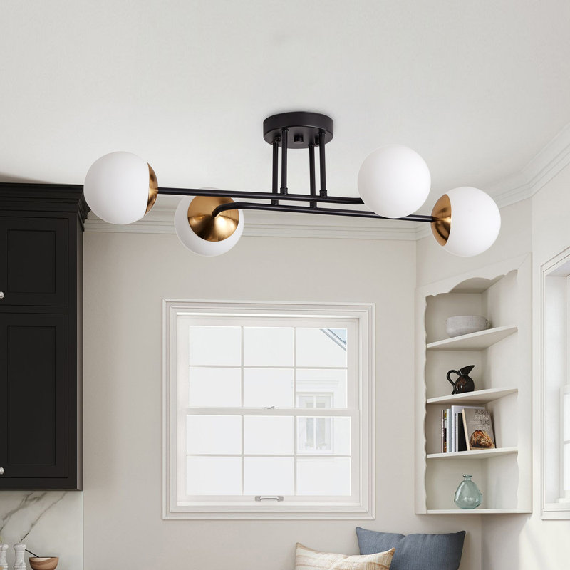 4*G9-Light Rustic Dimmable Semi-Flush Mount Light