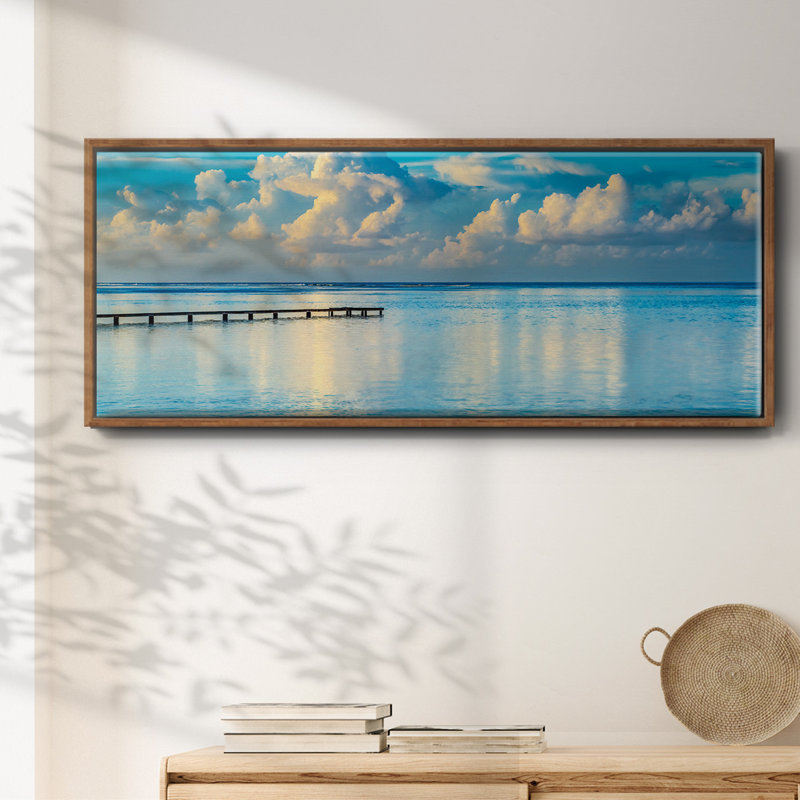 Sunrise Dock- Framed Canvas