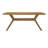 Muhsina Cross Leg Rectangular Dining Table-804823995-786504167