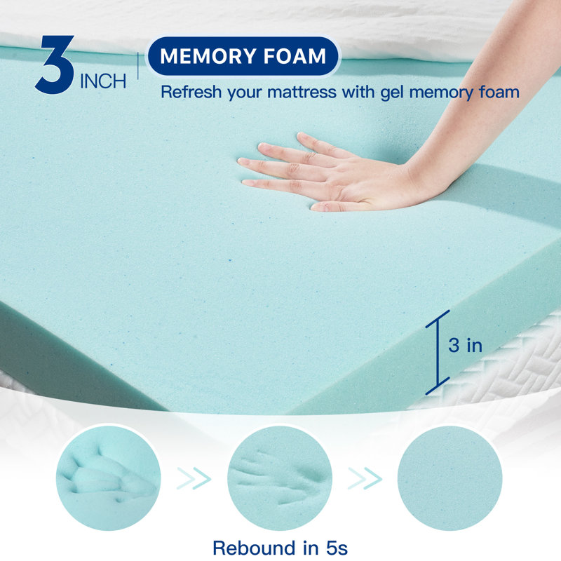 Protège-matelas à mémoire de forme: gardez votre matelas propre et frais, Très grand californien
