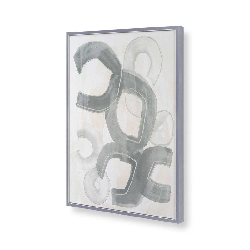 «Granite Turntable II» par June Erica Vess, reproduction d'art sur toile, H 40 po x l 30 po, Argent argent
