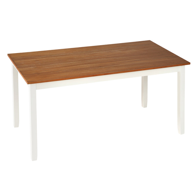 Table de salle à manger en bois massif de 122 cm de large