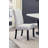 Modern Look 2pc Light Gray Finish Side Chair Fabric Full Back Upholstered Seat Nailhead Trim