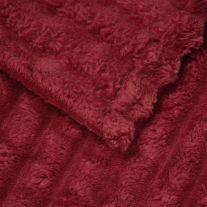 5.1-42 Throw Blanket, Bordeaux Red, 240cm x 220cm