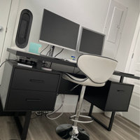 Bansilal Computer Desk, Home Office, Laptop, Left, Right Set-Up, Storage  Drawers, 60L, Metal, Laminate