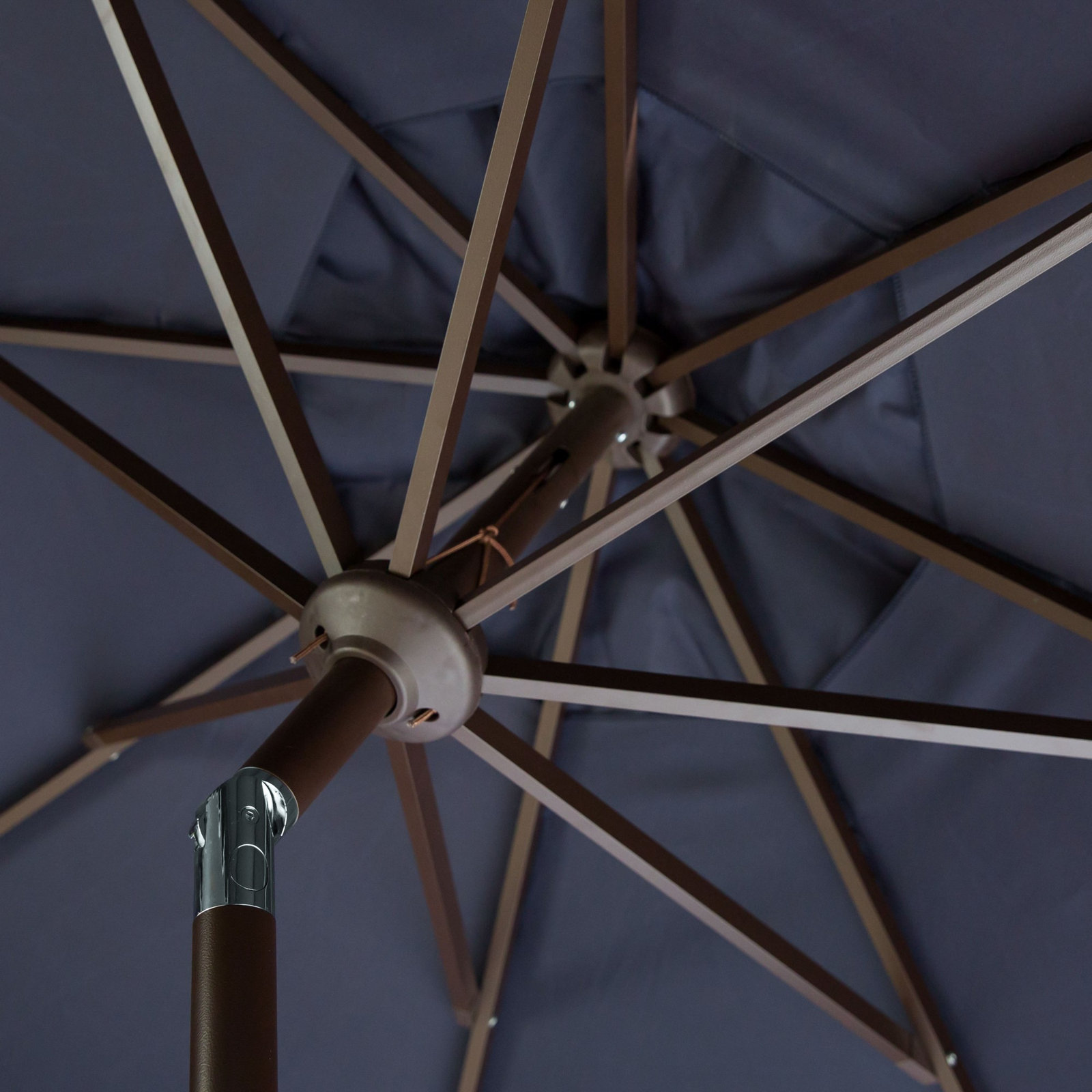 Teo 10.8' Umbrella, Navy/White