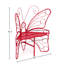 Banc de jardin en métal moulé Modern Butterfly