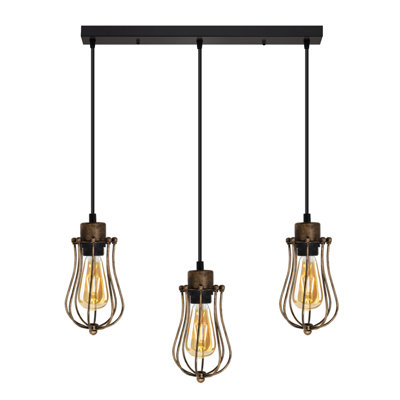 3 - Light Brushed Copper Pendant