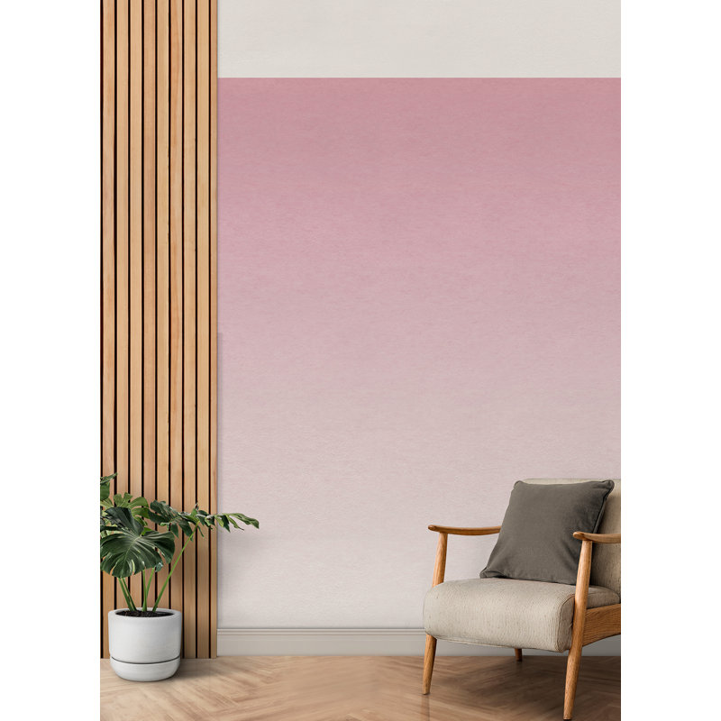 Pink Aura Ombre Peel and Stick Wall Mural