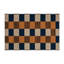 Tapis d'intérieur et d'extérieur à carreaux brun-386635979