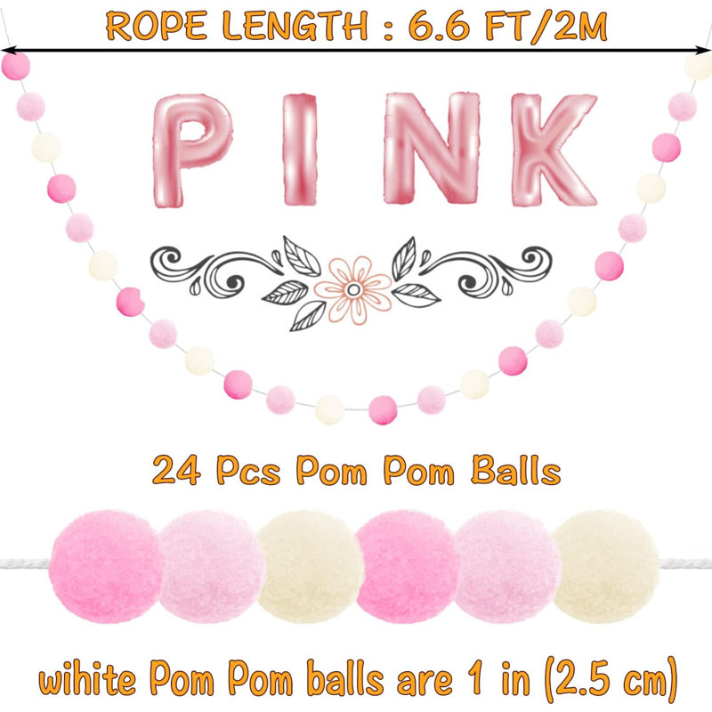 Fausse couronne de 5,6 po, Rose