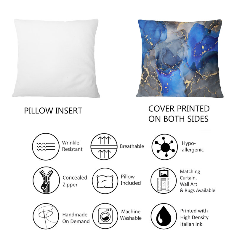 Coussin 12 "x 20" Blue Luxury