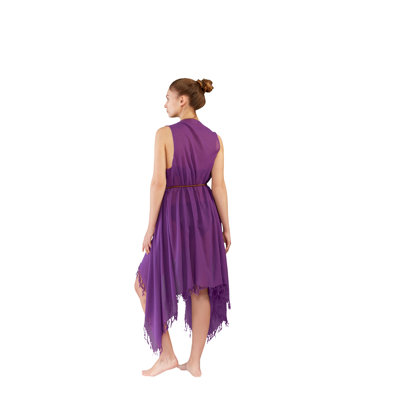 Peignoir Bogosav en mélange de coton fille / femme + mi-mollet