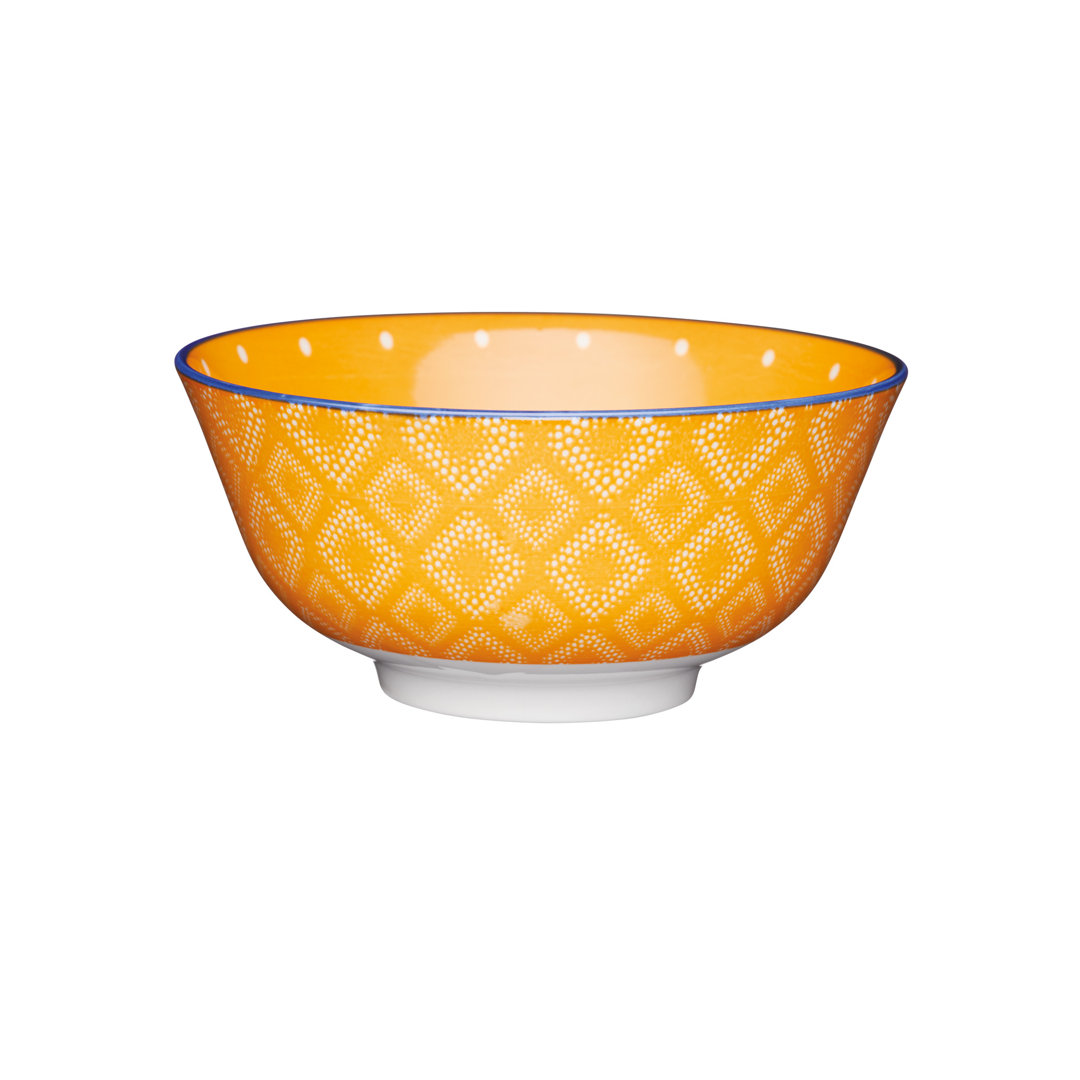 500ml Glazed Stoneware Spot Soup Bowl