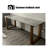 Brown Rectangular Sintered Stone + Solid Wood desk-650199497