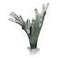 Sculpture Bixler Artistic Agua Splash pour la décoration intérieure - Figurine de statue en verre - Décorations élégantes pour le salon - 16 po, gris et transparent-121450662