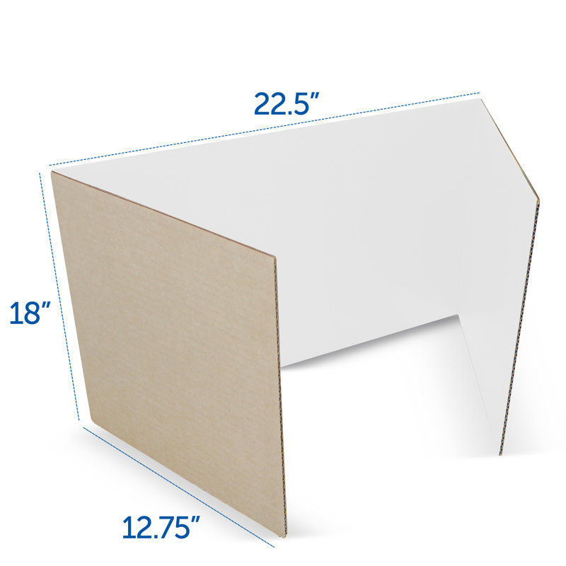 Carrelage en plastique, H 18 po x l 48 po x P 0,16 po, Blanc