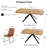 Costner 7 Piece Retangular Dining Set, Oak Finish Table And Upholstered Chairs-126696965-126696966