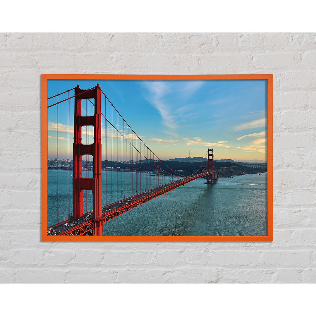 Anren Golden Gate Bridge Blue Waters - Einzelner Bilderrahmen Kunstdrucke