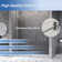 66 To 72 In. W X 76 In. H Single Sliding Frameless Shower Door With 5/16 In. Tempered Clear Glass