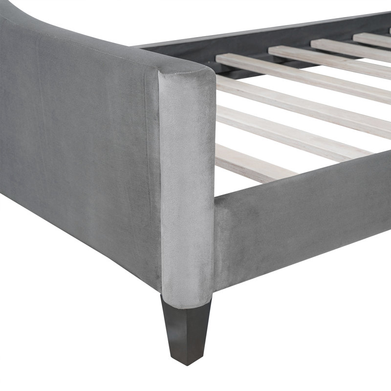 Modern Luxury Tufted Button Daybed, Gray, Twin