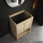 Meuble-lavabo autoportant 24 po, contreplaqué de chêne, 2 portes à fermeture douce - meuble-lavabo spacieux en contreplaqué élégant