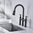 Bridge Kitchen Faucet With Pull-Down Sprayhead In Spot-118350836