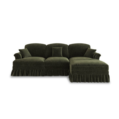  Seater Modular L Shaped Sectional Couch with Movable Ottoman