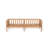 4-Piece Outdoor  Modern Coastal Acacia Wood Conversation Set With Woven Wicker Panels And Deep Seating Cushions-123819339