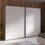 Modern Wardrobe with 2 Sliding Doors, Engineered Wood, White-1697367241-1697367240