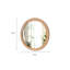 Miroir mural rond de 27,5 pouces pour meuble-lavabo, miroirs ronds en bois