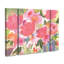 Ensemble de 3 panneaux - Sheila Golden «Pink Celebration Bouquet», art mural sur toile pour le salon, la chambre à coucher ou le bureau 