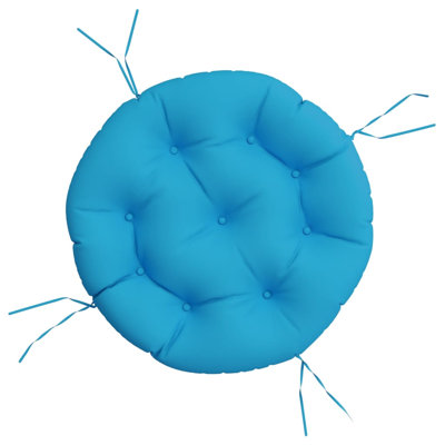 Round Cushion Light Blue 23.6"X4.3" Oxford Fabric