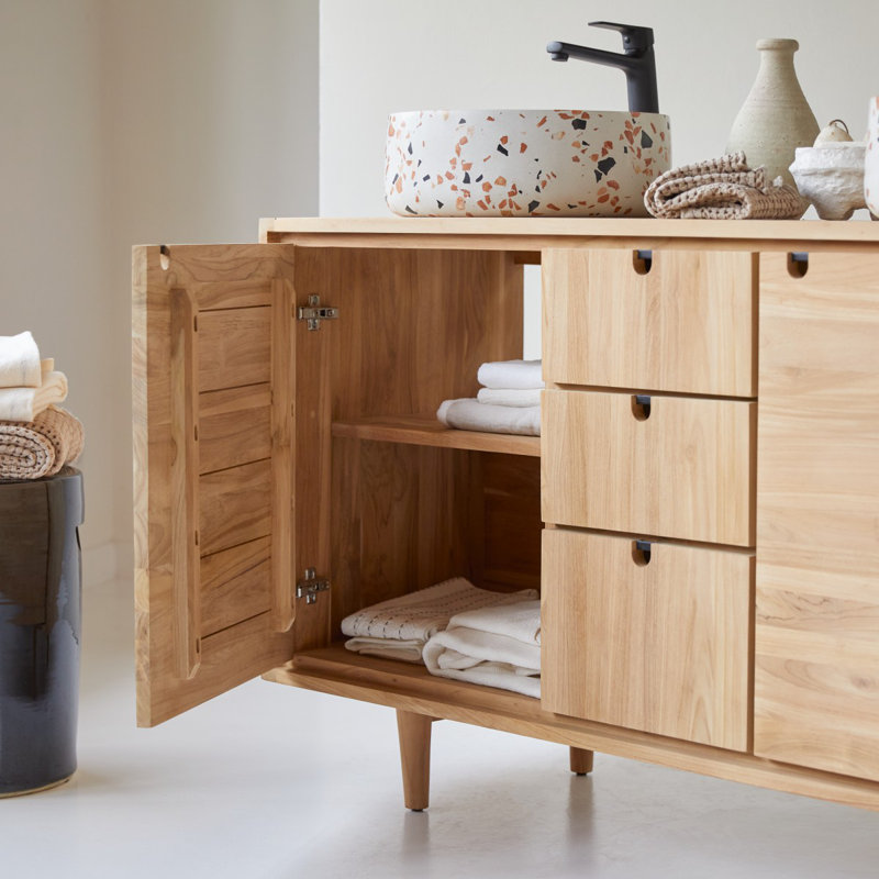 Jonàk 57.09'' W Double Bathroom Vanity Base