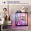 3-Tier Display Cabinet with Human Body Sensor RGB Lights-123033817