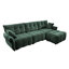 Canapé 3 places avec repose-pieds Chenille-1331998959