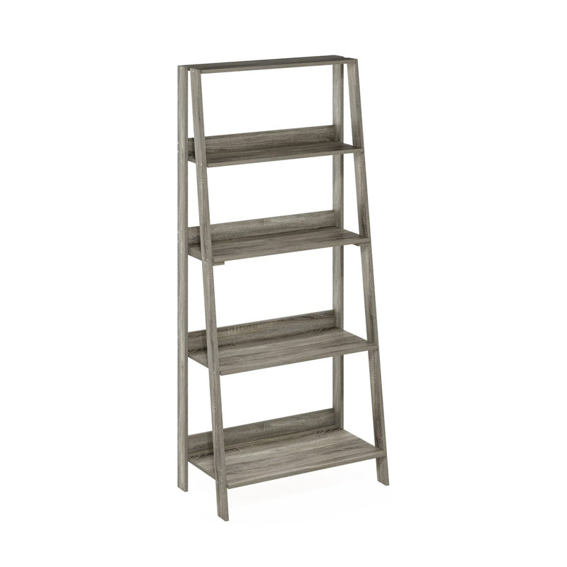 Bibliothèque échelle Casiana, Chêne français, (5 tablettes) H 53,5 po x l 23,6 po x P 13 po